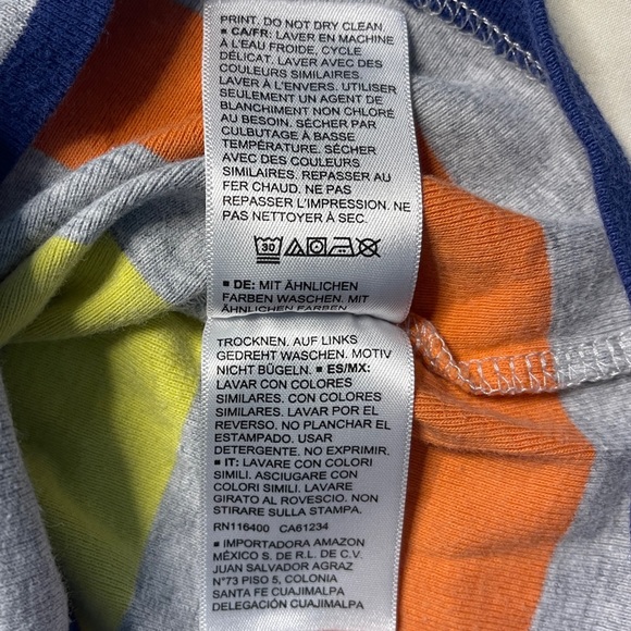 AMAZON ESSENTIALS Kids Striped Shirt/Shorts outfit XS(4-5) - Picture 8 of 13